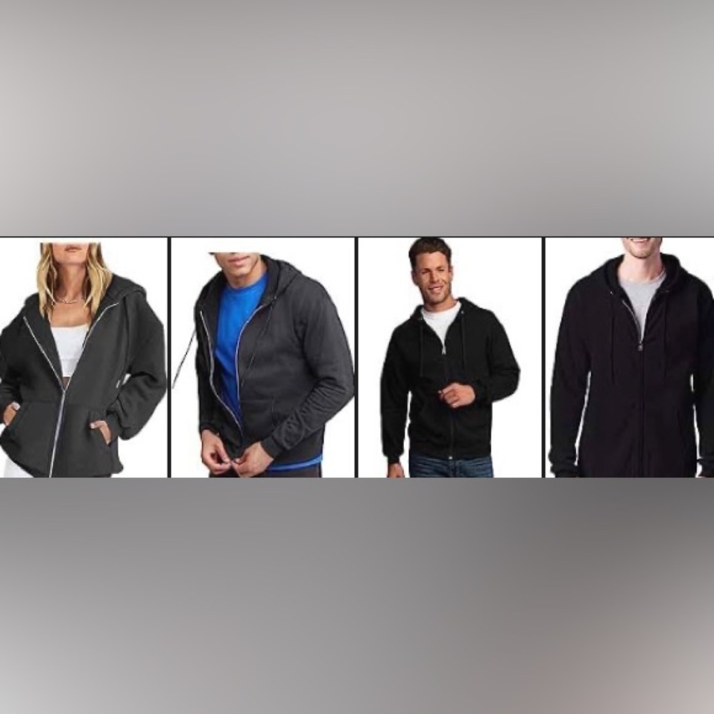 C9 by CHAMPION Black Hooded Zip-Up Sweatshirt